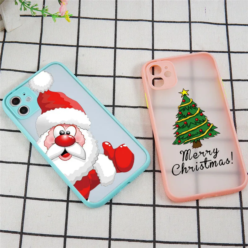 Christmas Tree Phone Case for IPhone 11 Pro X XR XS Max 8 7 6 6S Plus SE 2020 Snow Christmas Gift Elf Case Soft TPU Matte Cover Christmas Tree Phone Case for IPhone 11 Pro X XR XS Max 8 7 6 6S Plus SE 2020 Snow Christmas Gift Elf Case Soft TPU Matte Cover