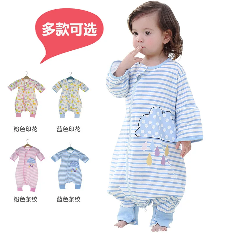 Primary Infant Sleeping Bag Thin Type for Spring And Autumn Legs Style Cotton Baby Supplies Kids Infants Children Sleeping Bag A
