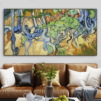 

Tree Roots by Vincent Van Gogh Wall Pictures Poster Print Canvas Painting Calligraphy Decor for Living Room Bedroom Home Decor