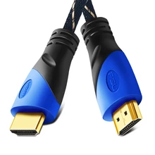 Нейлон плетёный Кабель HDMI 0,5 м 1 м 2 м 3 м 5 м 8 M 10 м кабель HDMI 1080 P 3D для PS4 Xbox проектор HD ЖК-дисплей Apple ТВ ПК ноутбук компьютер