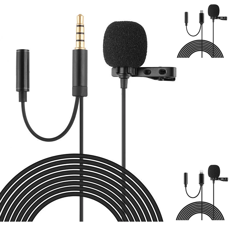 Lavalier Microphone For Recording Interviews/Video Conferences/Podcasts/Voice Listening On Smartphones | Электроника