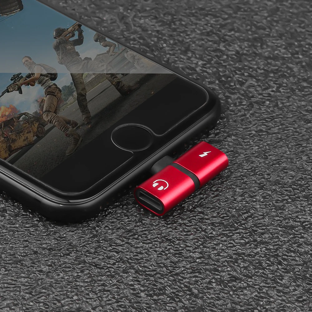 Для зарядного устройства Lightning на 8-контактный Аудио двойной адаптер для iPhone 7 8 Plus X конвертер сплиттер наушников Aux кабель для iOS 10