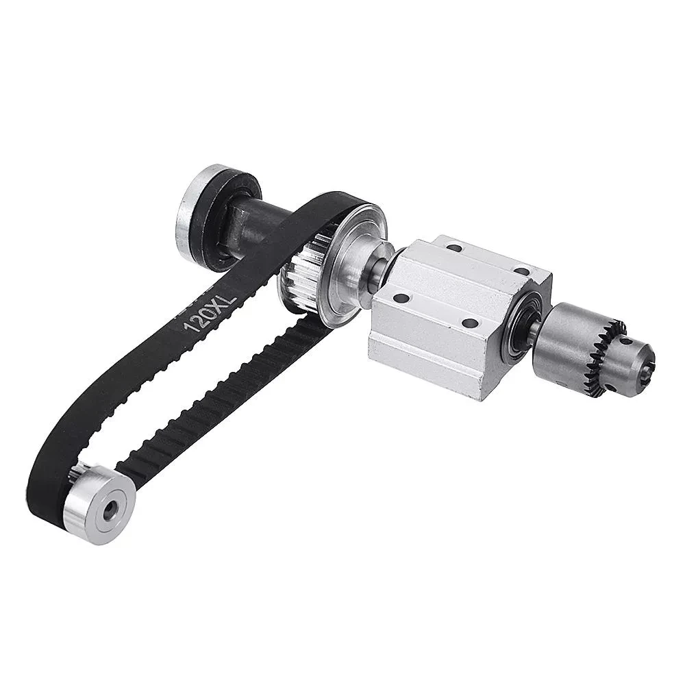 Onnfang No Power Spindle Assembly Small Lathe Accessories Trimming Belt JTO/B10/B12/B16 Drill Chuck Set DIY Woodworking Cutting