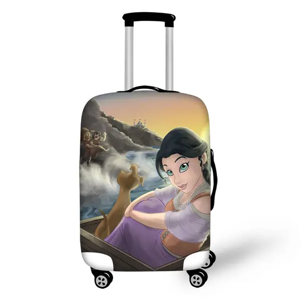 CDWX2743LMS HaoYun дорожный багажный чехол Moana Vaiana Princess с рисунком, чемодан, чехол с мультяшным дизайном, эластичный пыленепроницаемый и водонепроницаемый протектор - Цвет: CDWX2743LMS