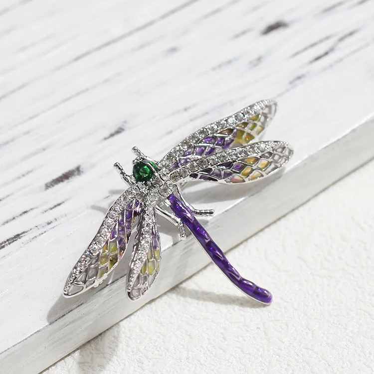 

SUN & CLOUD Korean-style Korean Style Delicacy Elegant Dragonfly Breastpin Oil Drop Versatile Small Pin Corsage Men And Women-