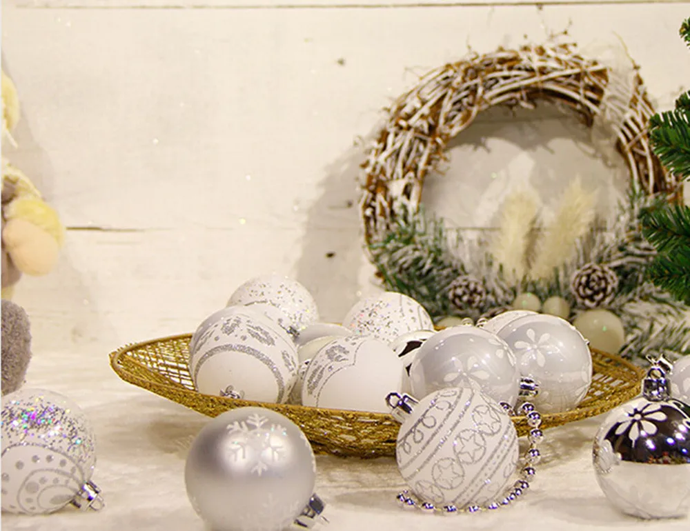 Christmas Colors Shatterproof Ball Ornaments Decoration,Themed with Tree Skirt Z831
