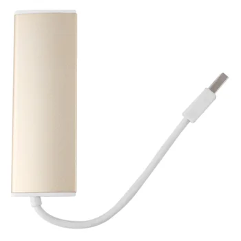 

Gold Aluminum High Speed 4 Port High Speed Splitter Hub For MacBook Desktop