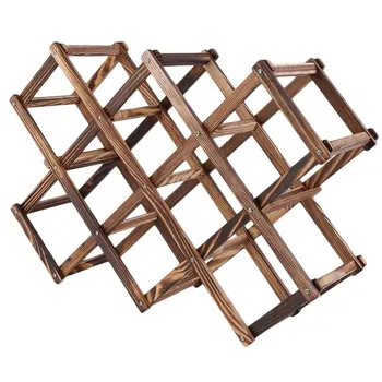 

Quality Wooden Wine Bottle Holders Creative Practical Collapsible Living Room Decorative Cabinet Red Wine Display Storage Racks