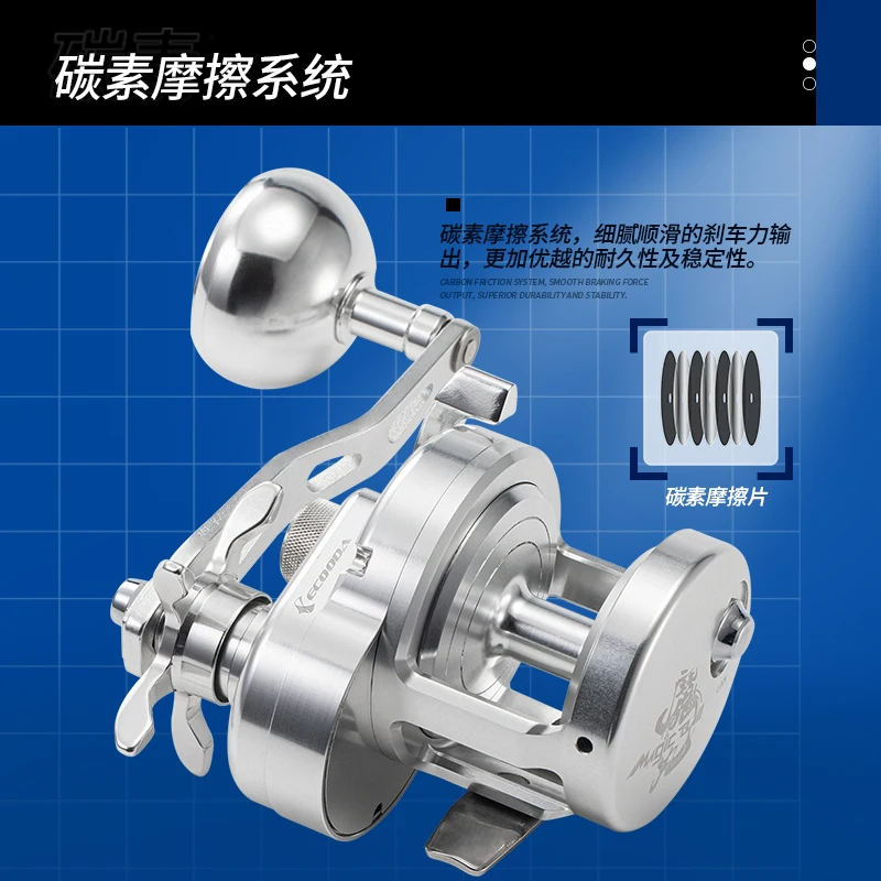 Ecooda新釣りリールEMB1500R/l最大ドラッグ15キロベイトキャスティング