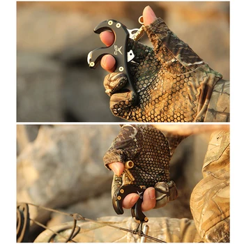 

Hook-type Archery Compound bow 3/4Finger Exchange Release C5 Aluminum Thumb Release Aids Hunting Shooting