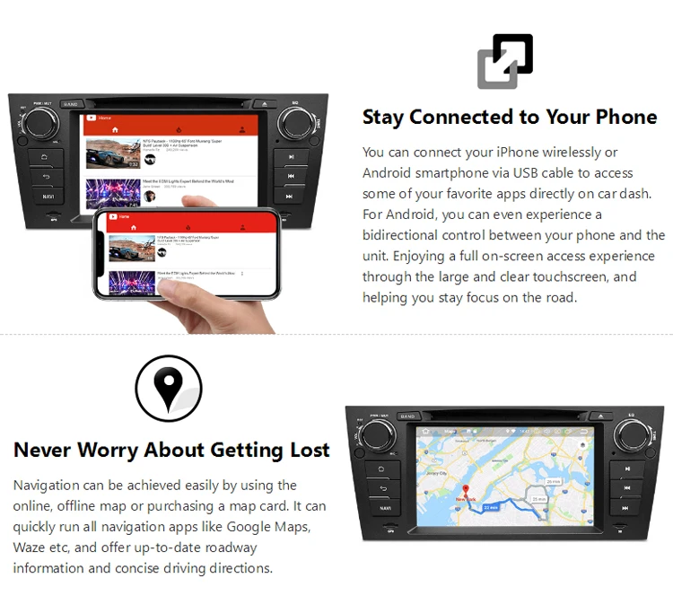 Cheap Eonon 7" Android 9.0 Car Head Unit radio 2G RAM 32G Car GPS Navigation Bluetooth 5.0 4G Wi-Fi DVD Player for BMW E90/E91/E92/E93 4 Cheap Eonon 7" Android 9.0 Car Head Unit radio 2G RAM 32G Car GPS Navigation Bluetooth 5.0 4G Wi-Fi DVD Player for BMW E90/E91/E92/E93 4