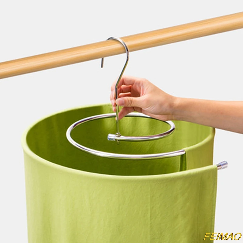 1Pcs Round spiral Quilt Sheets Hanger Stainless Steel Rotating Drying