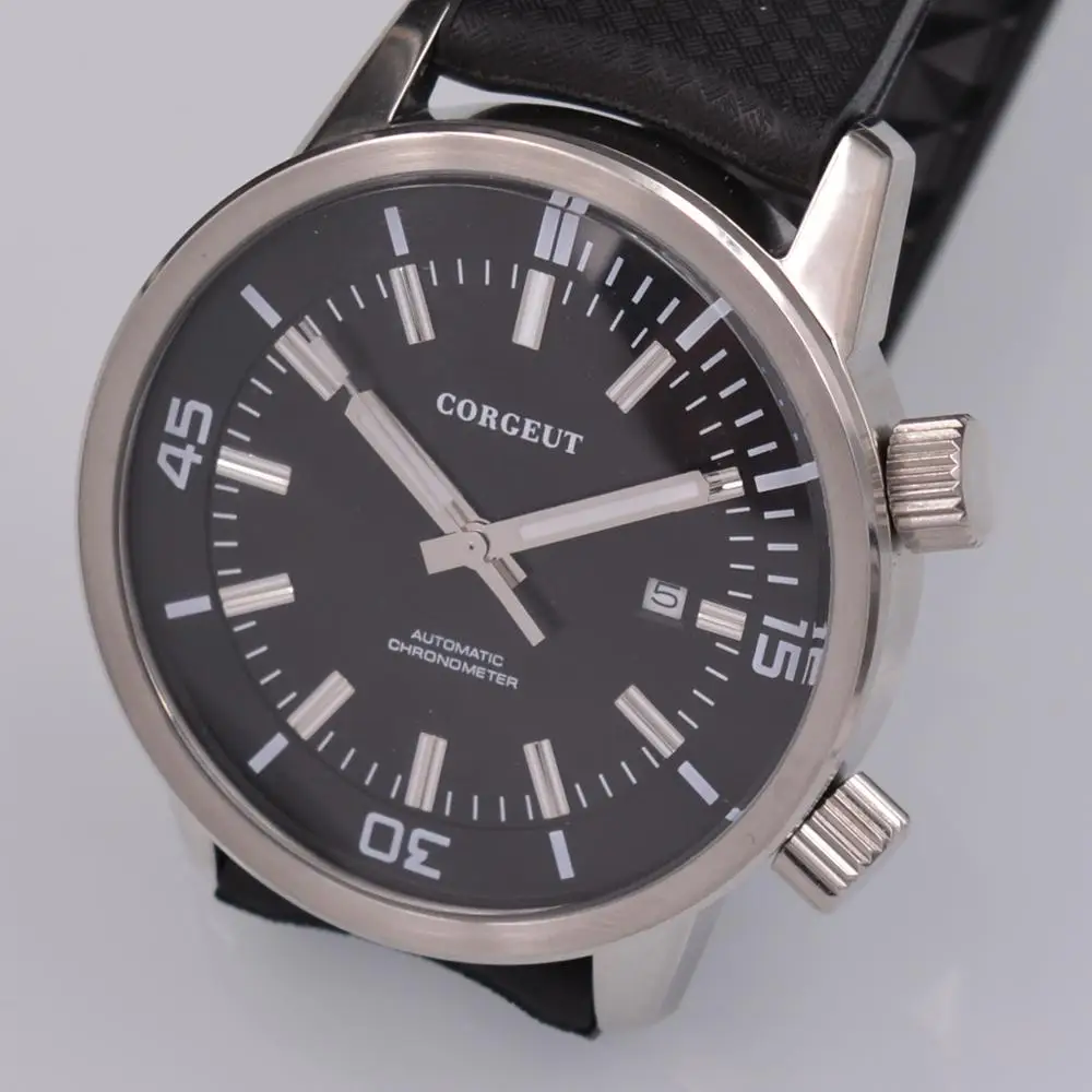 

Luxury Brand Watch 44.5mm Men's Automatic Mechanical Watch Stainless Steel Belt Watch with Seagull Core Nightlight Calendar