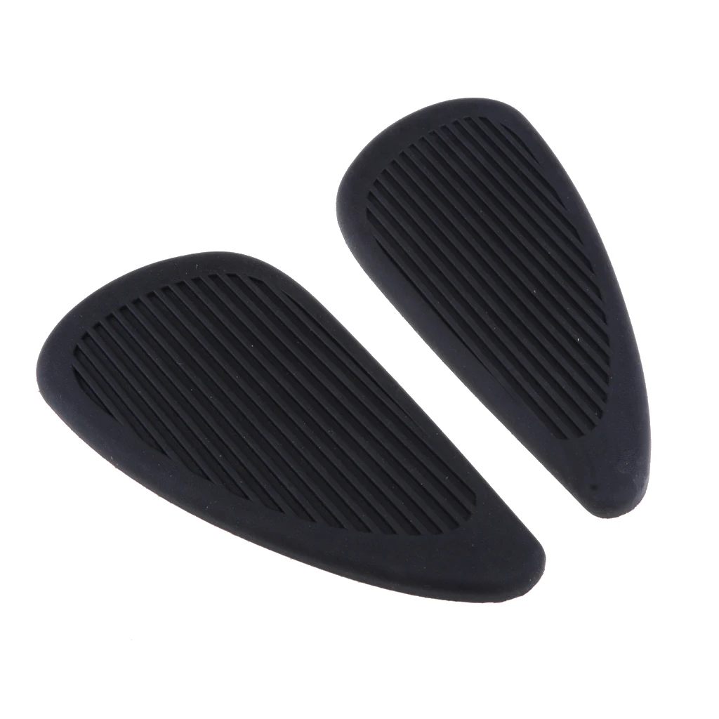 Pair Motorcycle Tank Traction Pad Side Fuel Gas Grips Decals for Yamaha