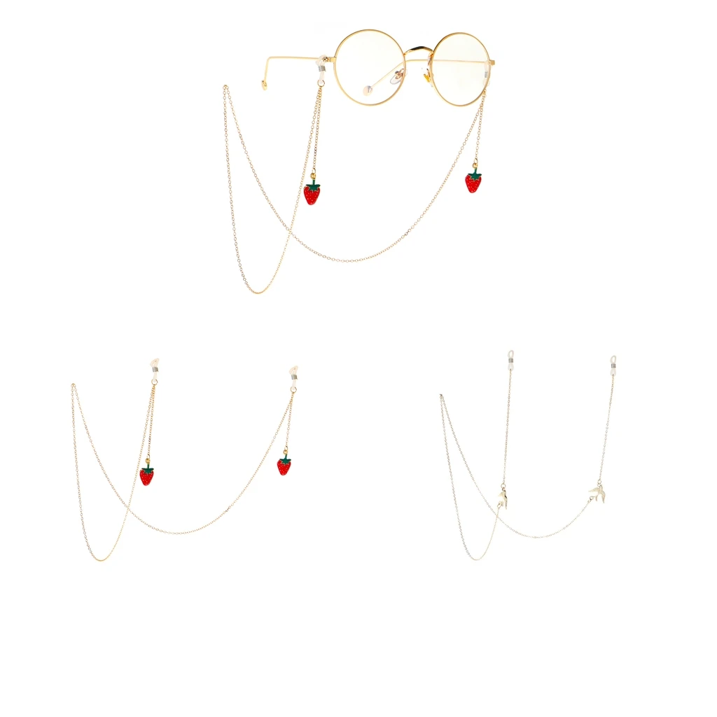Eyeglasses Holder Chain-Metal Eyewear Retainer Glasses Cords Strap Eyewear Necklace Lanyard