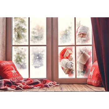 

Window Christmas Backdrop for Photography Chirstmas Background for Photo Studio Photocall