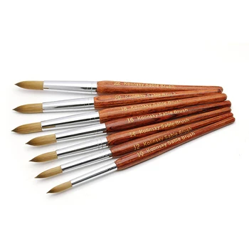 

Acrylic Nail Brush Kolinsky Sable UV Poly Gel Brush Nail Art Sculpture Carving Pen Dotting Drawing Painting Nail Brush Set