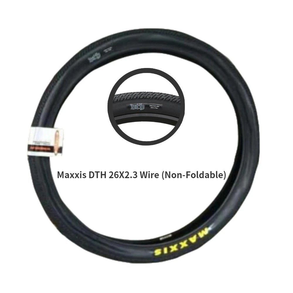 Maxxis DTH Ретро велосипедные шины 26*2,3/2,15 BMX шины для уличных велосипедов Шины для скалолазания Dirtjump шины для городских шин - Цвет: 26x2.3 Wire