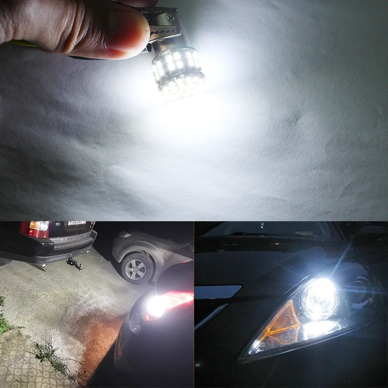 10 шт. BA15S 1156 P21W 1157 BAY15D 1206 50SMD Светодиодные Автомобильные стоп сигналы сигнал