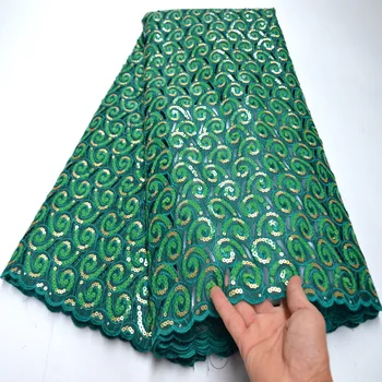 

2020 High Quality Handcut African Lace Fabric Latest Organza Lace Embroidery Bridal Lace For Nigerian Party Dress