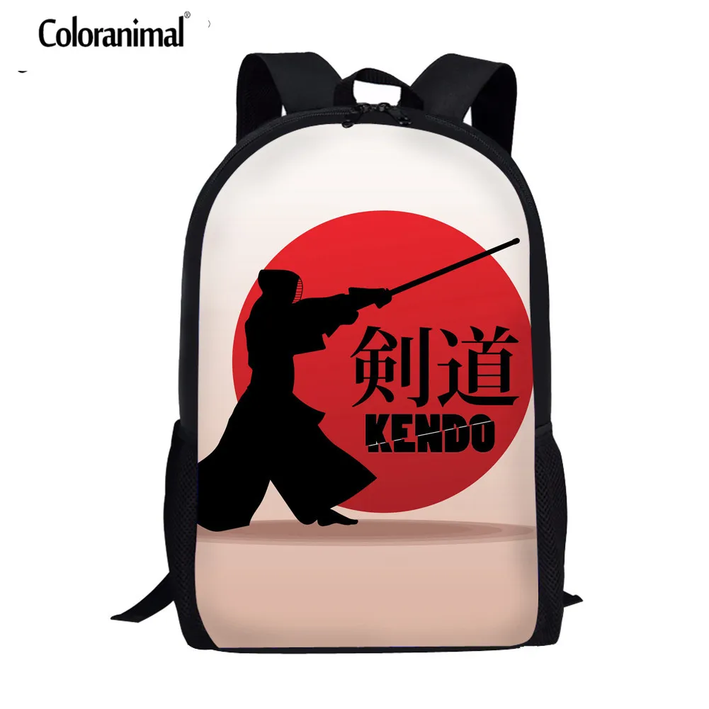 Coloranimal Boxing/Ju-Jitsu/каратэ/кунг-фу/тхэквондо/дзюдо Сумка школьная сумка для школьников детский ежедневный рюкзак для книг - Цвет: HK834C