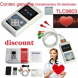 CONTEC TLC9803 Dynamic ELECTROcardiogram monitoring system 24 hour ELECTROcardiogram recorder complimentary 50 electrodes