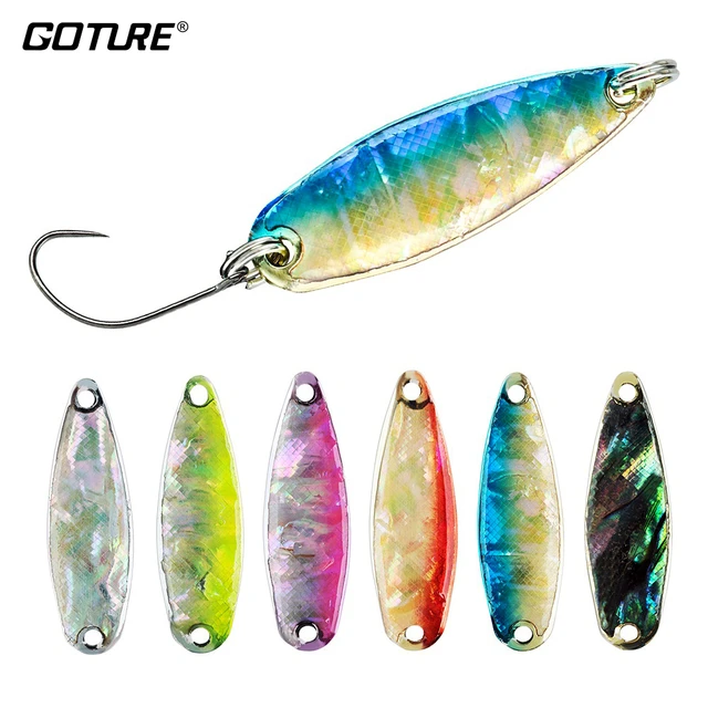 Goture New Micro Fishing Spoon Lure Spinner Hard Artificial Bait For Trout  Perch Fishing, 2pcs/pack, 3cm 2.8g Or 3.5cm 4g - Fishing Lures - AliExpress