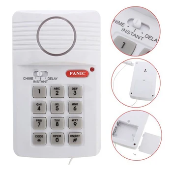 

Electronic Keypad Sensor Home Protection Door Alarm System Wireless Window Garage Sheds Practical Professional Panic Button