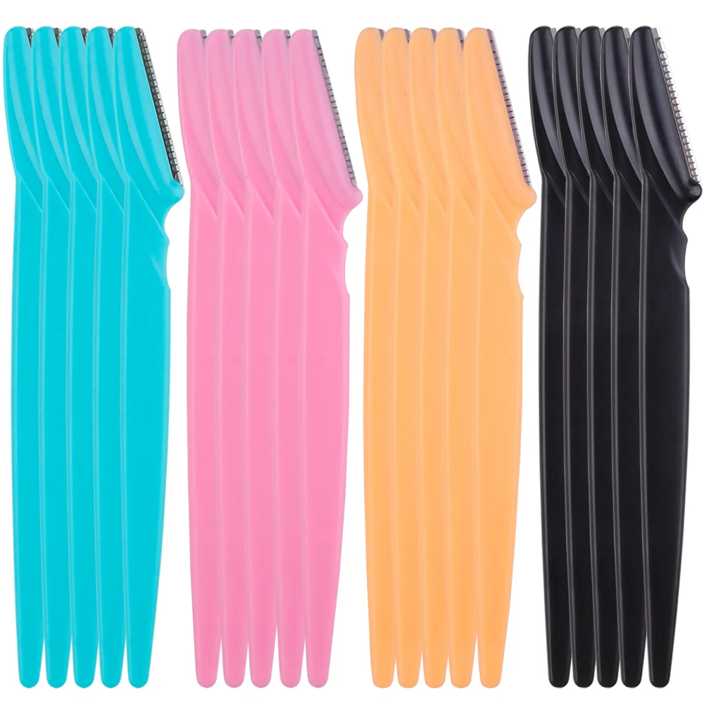 3/4/10 pièces rasoir de sourcils lame rasoir Portable visage rasoir oeil sourcils Epilation coupe sécurité rasoir femme maquillage