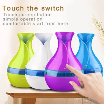 

300ml USB Air humidifier Electric Aroma air diffuser wood Ultrasonic Essential oil Aromatherapy cool mist maker for home Car