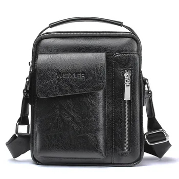 

Fashion Small Handbag Men Vintage Business Briefcase Shoulder Bag Man College Messenger Book Bags Male Cross Body Travel Bag