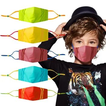 

5PCs Children Facemask Windproof Face Mask Breathable Face Shield Cloth Face Shield Washable Reusable Face Mask Mouth Muffle