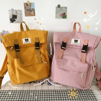 

Multifunctional Japanese Large-capacity Schoolbag Female Ins Wind Korean Harajuku Ulzzang College Student Backpack Flip Backpack