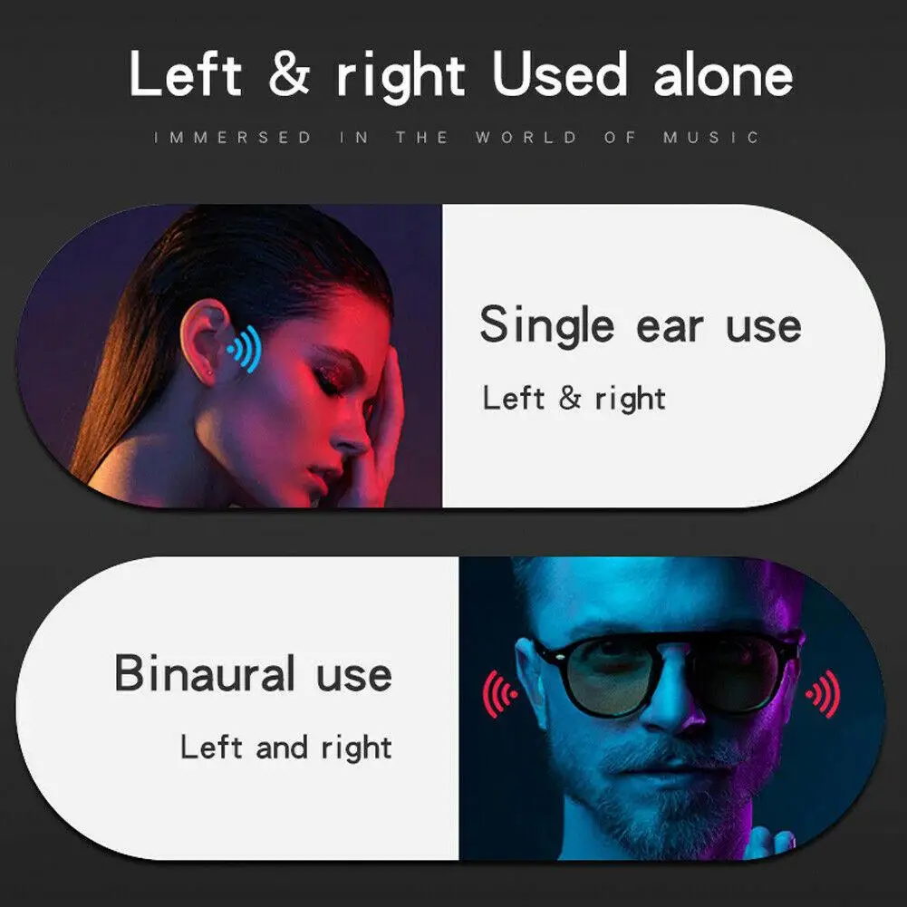 Bluetooth Wireless Headset HiFi Bass Earphones TWS Sport Earbuds for iPhone Android Samsung Note 10 9 8 LG Motorola E G