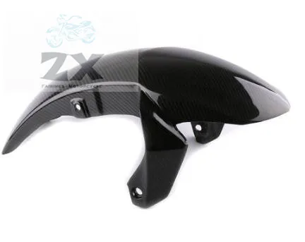 Выхлопной трубы из углеродного волокна для er6n ER6F 2012 2013 ER-6N NINJA650 спереди грязи пластина обтекатель впрыска хорошее zxmt