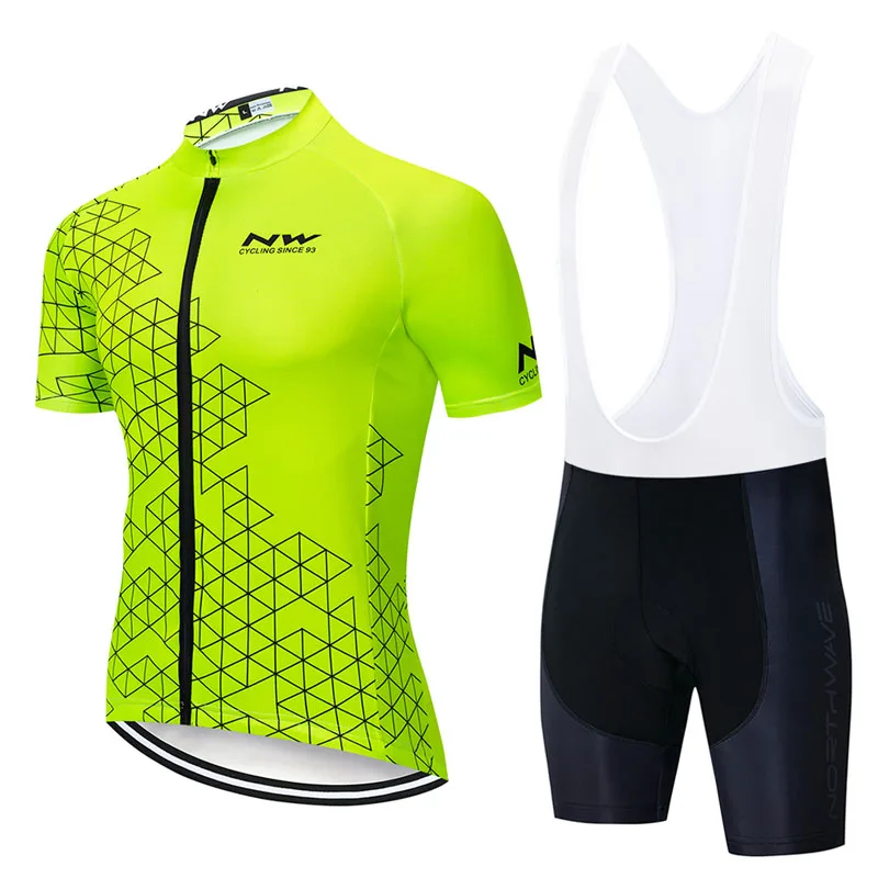 NW Ensemble Sport Cycling Jersey Мужская одежда Equipacion Ciclismo Verano Hombre MTB дышащая гоночная одежда флуоресцентная