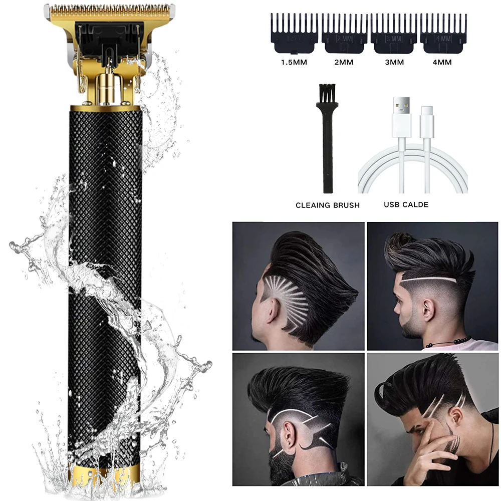 Hair Trimmer Wireless Electric Hair Clipper Professional Shaver Beard Barber 0mm Men Hair Cutting Machine For Men Haircut Style