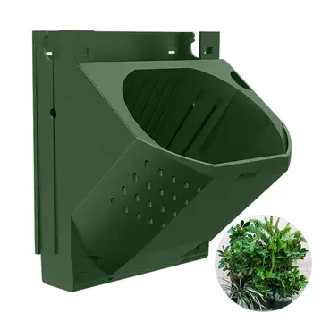 

Wall Mounted Multi Holes Flower Pot Container Garden Bonsai Succulents Planter
