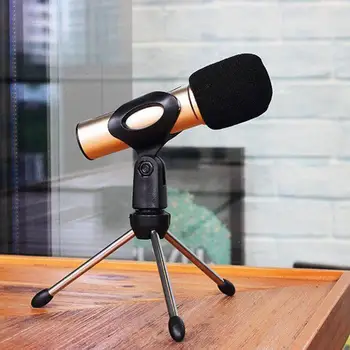

With Clamp Mini Desktop Holder Table Tripod Mount Anti-slip Lightweight Bracket Practical Adjustable Portable Microphone Stand