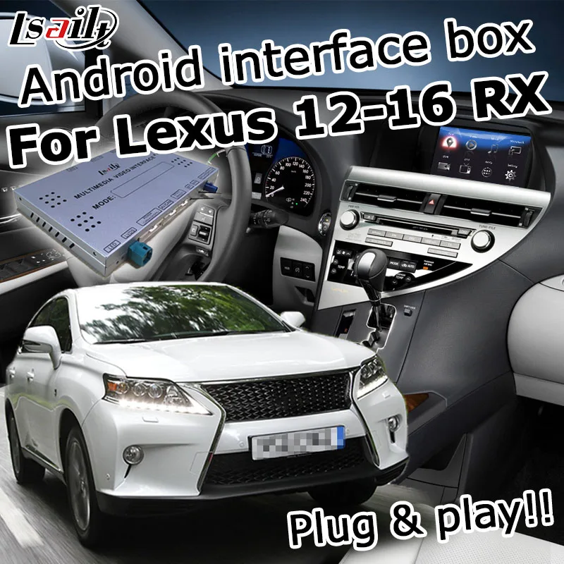 Android / carplay inteface box для Lexus RX 2012 2016 8 видео интерфейс навигации с GVIF youtube RX270 RX350 RX450h