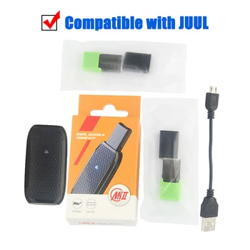 

MK II Portable Vapor Pods Starter Kit with Empty Carts 1ml 350 mAh Battery E Cig Vape Pen for Juul Vape Pod Device