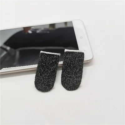 white black 10 шт. портативный игровой набор для пальцев моющийся многоразовый устойчивый к поту Высокая чувствительность игровые аксессуары для смартфона экран дышащий - Цвет: white black