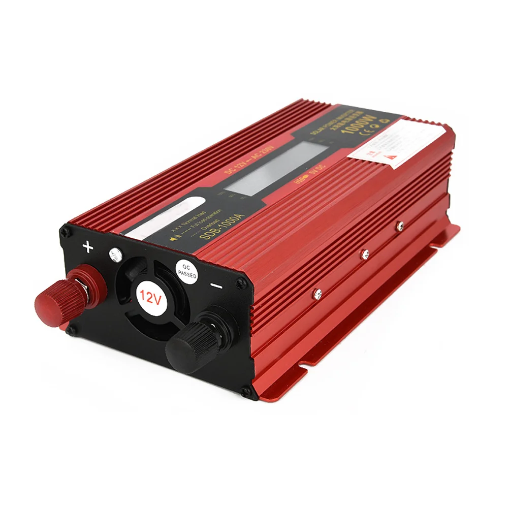 1000W инвертор 12V постоянного тока до 220V инвертор автомобиля с Дисплей конвертер