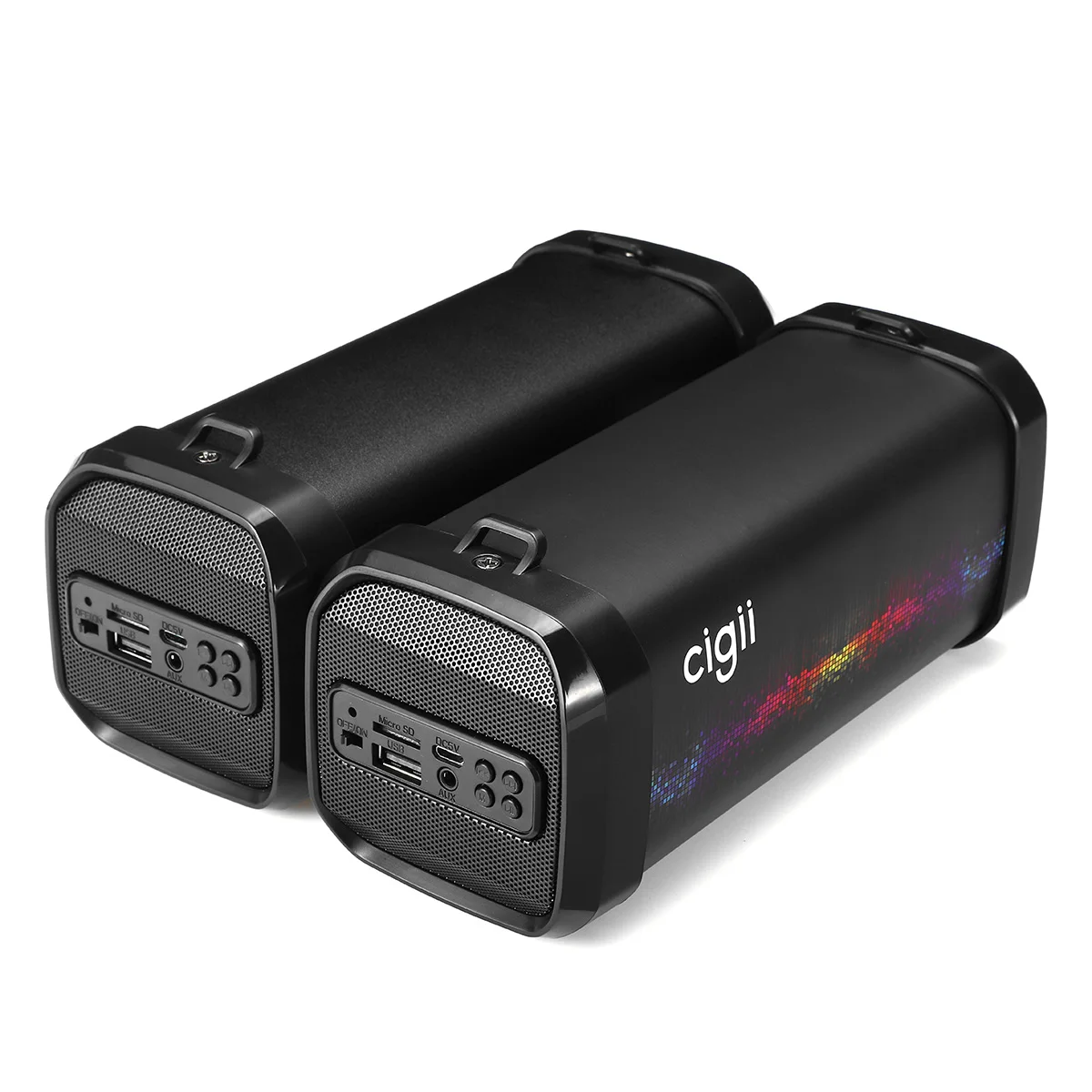 DC 5V Портативный беспроводной bluetooth динамик стерео бас сабвуфер динамик с fm-приемником/AUX/USB/TF разноцветные динамики на открытом воздухе