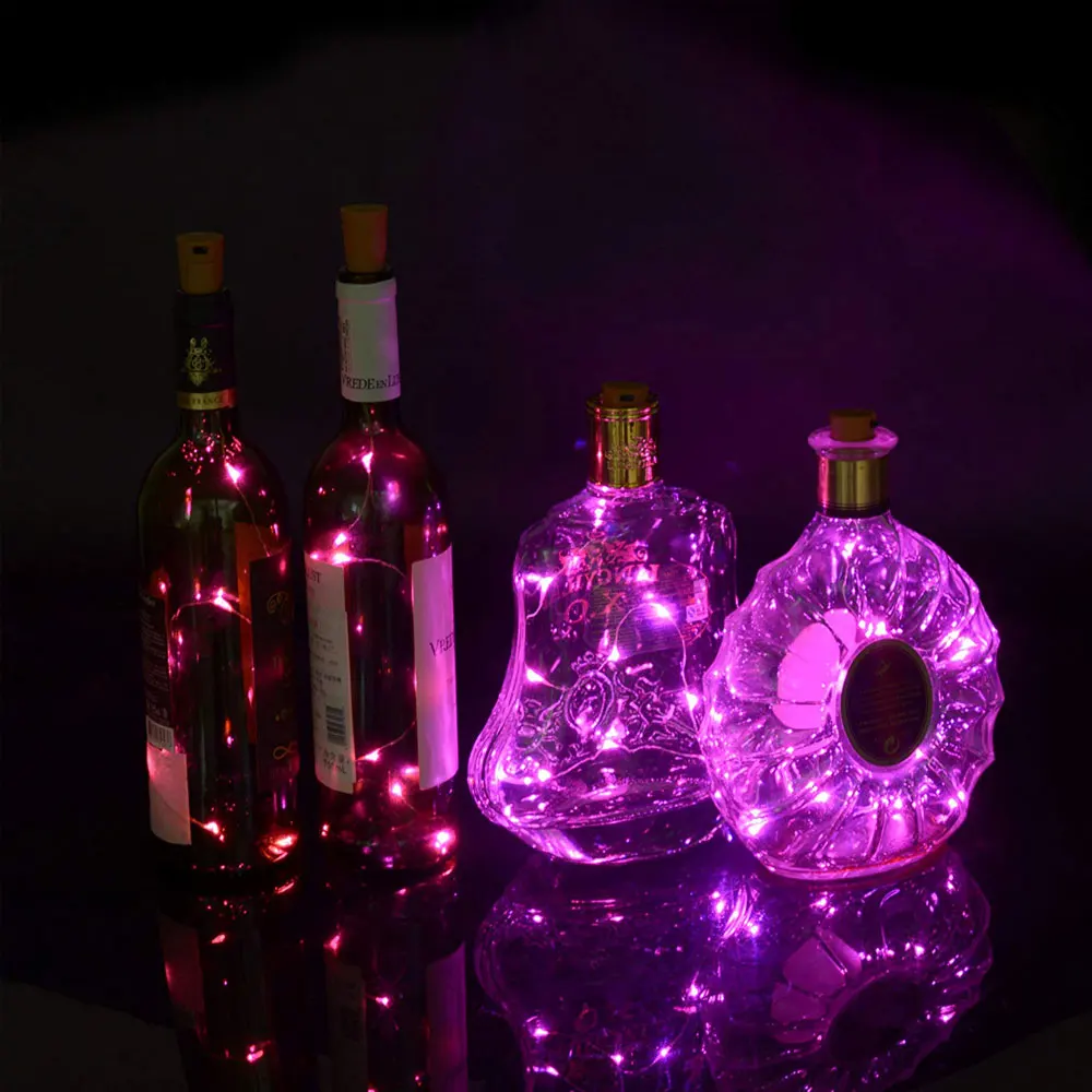 

2M 20 LEDs Cork Bottle Copper Wire Light Festival Costume Party Wedding Halloween Christmas Decoration