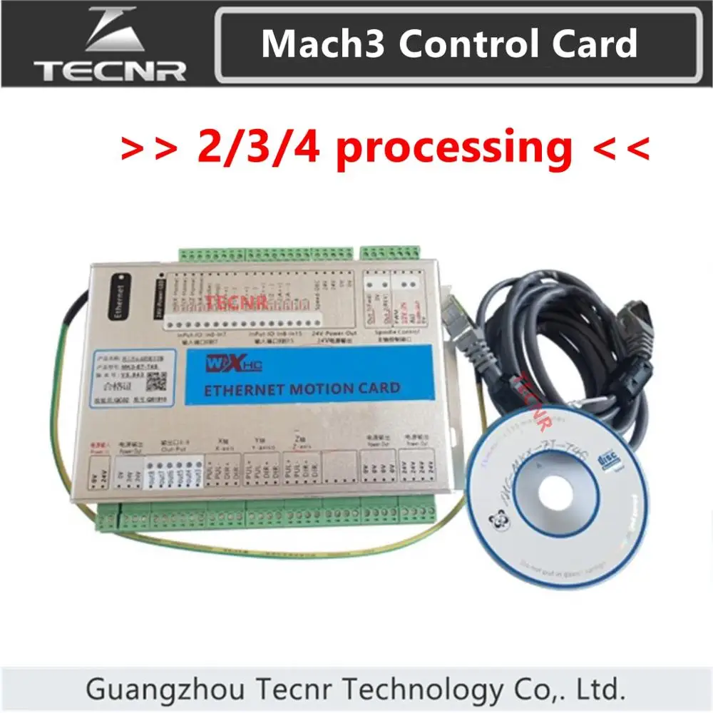 Коммутационная плата XHC Mach3 Ethernet 2 3 4 карта управления движением поддержка МГц для