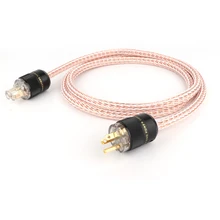 

HIFI 12TC Power Cable High Quality 6N OCC Hifi Power Cord with US Plug for Amplifier DVD Mulitimedia