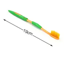 Взрослая зубная щетка из пшеничной соломы, Экологически чистая мягкая щетина, Экологически чистая, против кровотечения