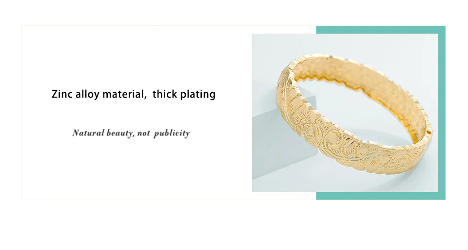 SophiaXuan Big Gold Bangles for Women Female Luxury Brand Statement Jewelry Bangle Bracelet Vintage Metal Wedding Party 2021 New