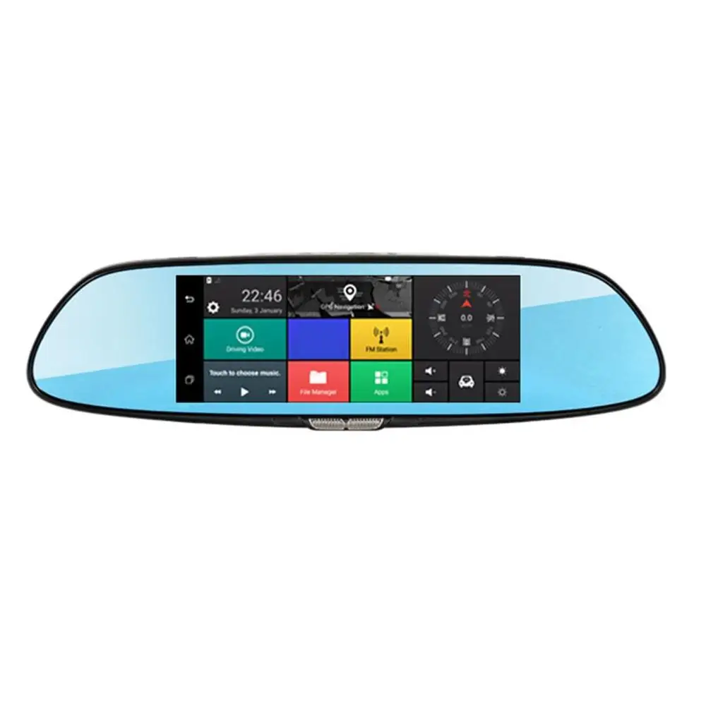 3G Streaming Media Wifi Driving Recorder 7 Inch Smart Rearview Mirror HD Android Navigation Electronic Dog